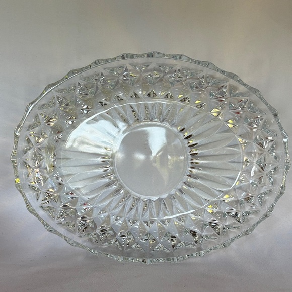MIKASA Other - LIKE NEW! STUNNING MIKASA INTRICATE CLEAR GLASS OVAL PLATTER
